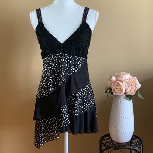 Pretty Angel Fashion Layered Polka Dot Shirt